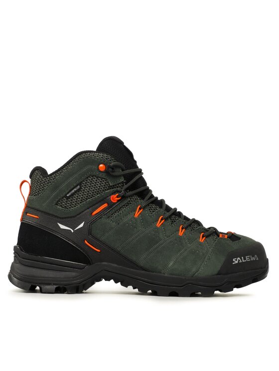 Salewa Pārgājienu apavi Ms Alp Mate Mid Ptx 61384-5400 Zaļš