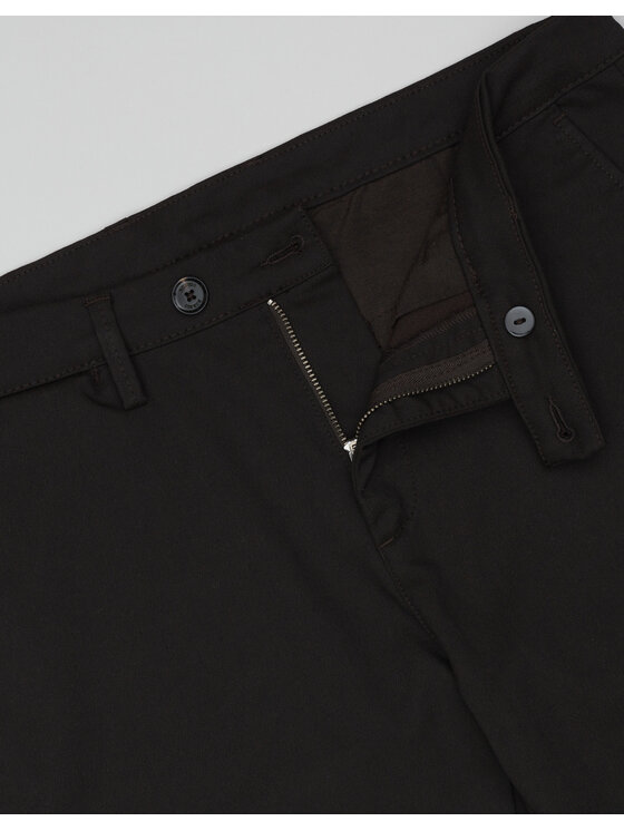 Borgio Borgio Spodnie materiałowe altissimo_br Brązowy Slim Fit