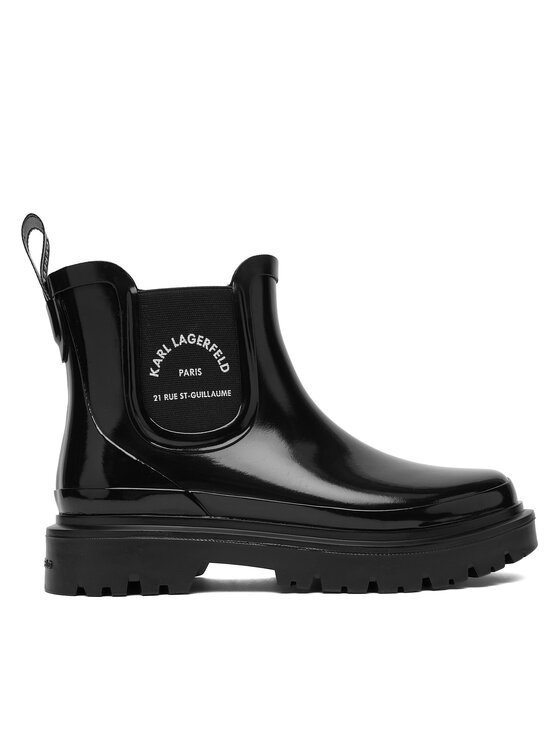 KARL LAGERFELD KARL LAGERFELD Гумени ботуши KL47140 Черен