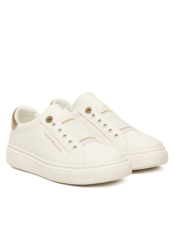 Tommy Hilfiger Tommy Hilfiger Sneakersy Low Cut Sneaker T3A9-33983-1355 D Biela