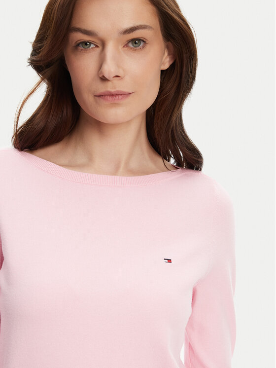 Tommy Hilfiger Tommy Hilfiger Пуловер WW0WW40099 Розов Regular Fit