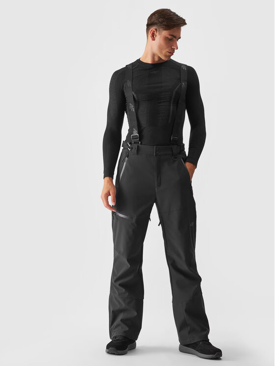 4F 4F Pantaloni da sci 4FWAW24TFTRM694-20S Nero Regular Fit