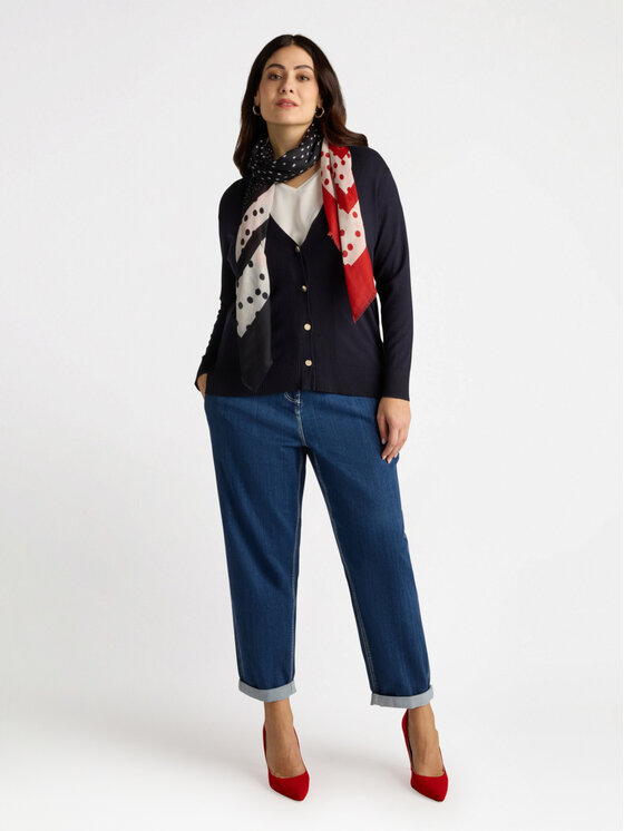 Fiorella Rubino Fiorella Rubino Kardigan M410L007771N034 Niebieski Regular Fit