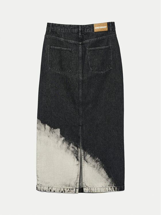 Vero Moda Vero Moda Φούστα τζιν Candice 10330206 Μαύρο Regular Fit