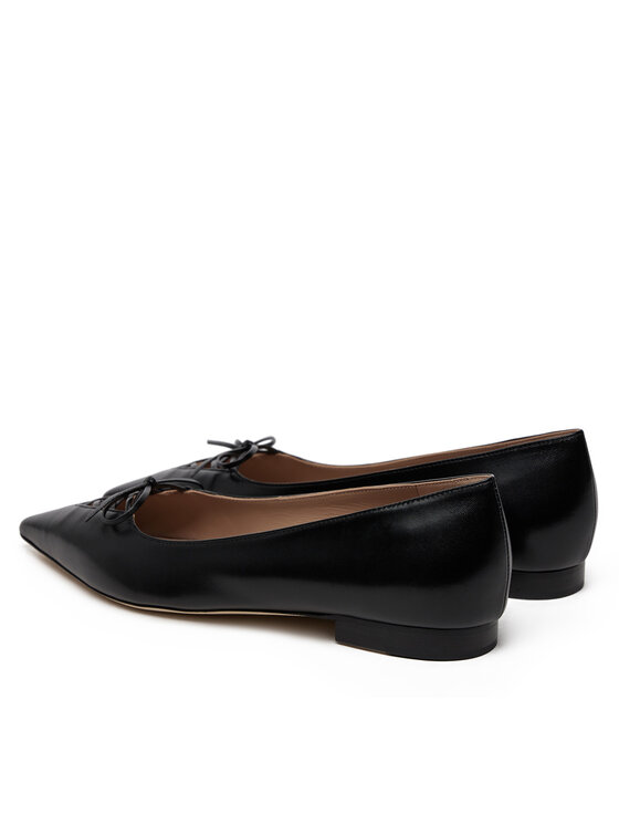 MALONE SOULIERS MALONE SOULIERS Baleriny Hedy Flat 10-4 Czarny