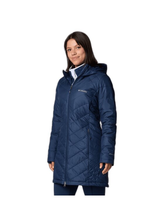 Columbia Columbia Kurtka przejściowa Heavenly ong Hooded Jacket 1738161464 Granatowy Regular Fit