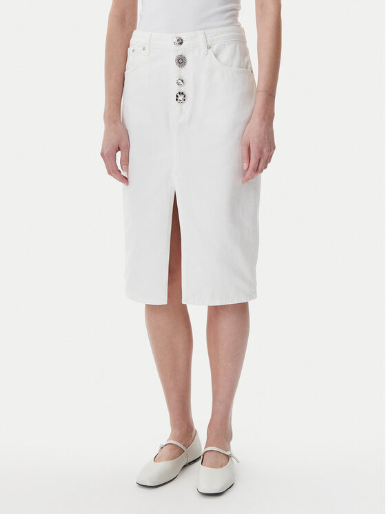 Női Farmer szoknya ViCOLO, Méret: XL, Fehér, DD5101