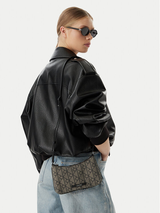 Calvin Klein Geantă Emblem Aop LV04F1164G Negru