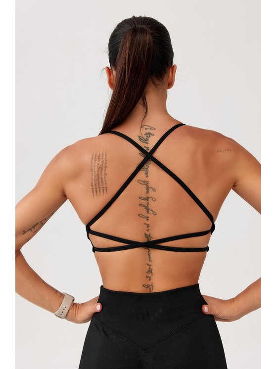 ROUGH RADICAL ROUGH RADICAL Biustonosz sportowy SEAMLES GLOW BRA Czarny