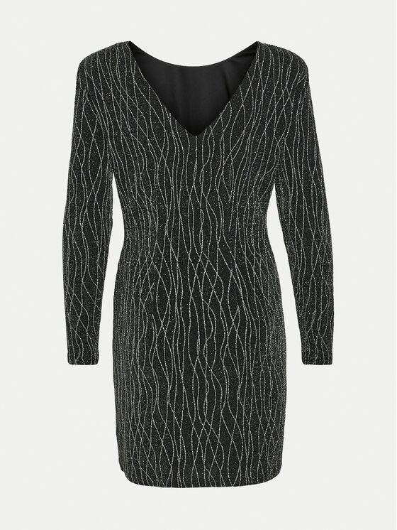 Vila Vila Kokteilinė suknelė 14100899 Juoda Slim Fit