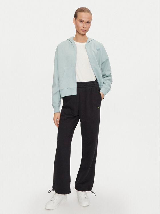 4F 4F Donji dio trenerke 4FWAW24TTROF0839 Crna Loose Fit