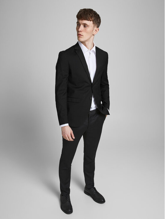 Jack & Jones Jack & Jones Garnitur Franco 12181339 Czarny Super Slim Fit
