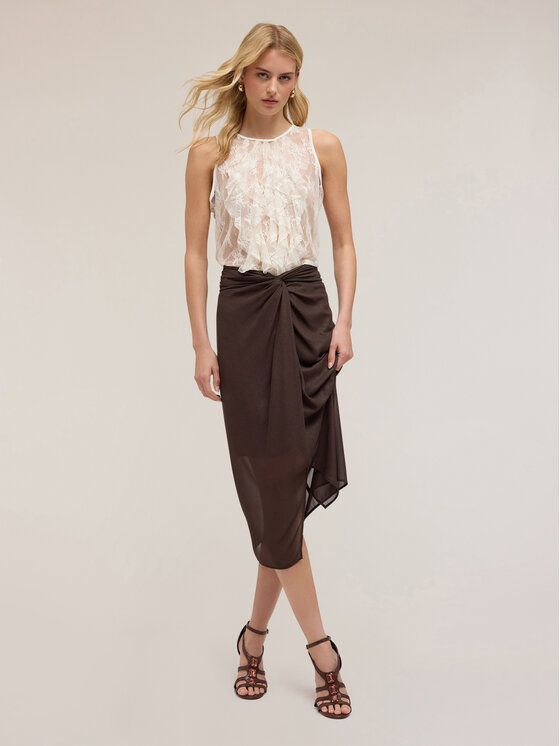 Motivi Motivi Top D771Q000500N021 Bianco Regular Fit