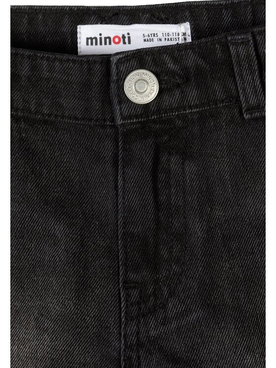 minoti minoti Szorty jeansowe 30SHORT151 Czarny Regular Fit