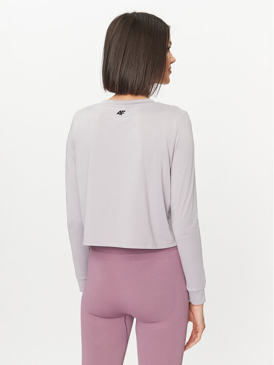 4F 4F Koszulka techniczna 4FWAW23TFLOF187 Szary Regular Fit