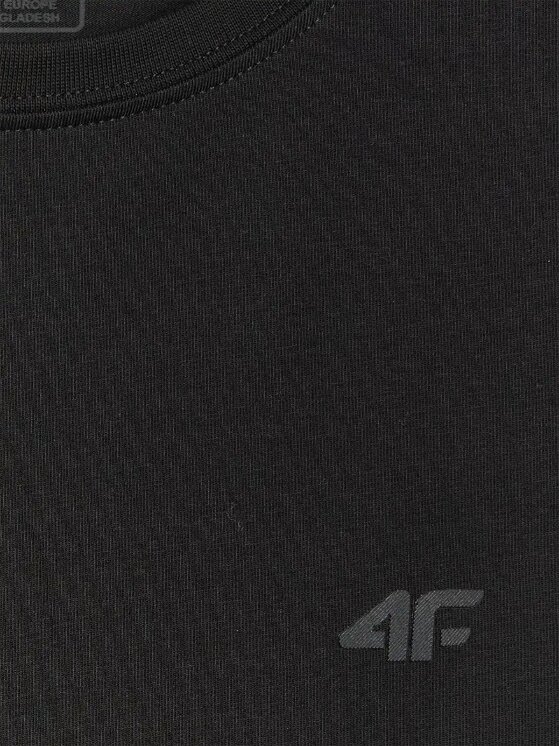 4F 4F T-shirt 3P-4FWMM00TTSHF3306-20S Nero Authentic Slim Fit