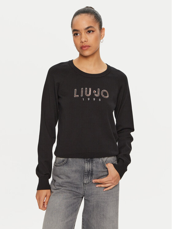 Liu Jo Sport Liu Jo Sport Sweater TF4286 MS63L Fekete Regular Fit