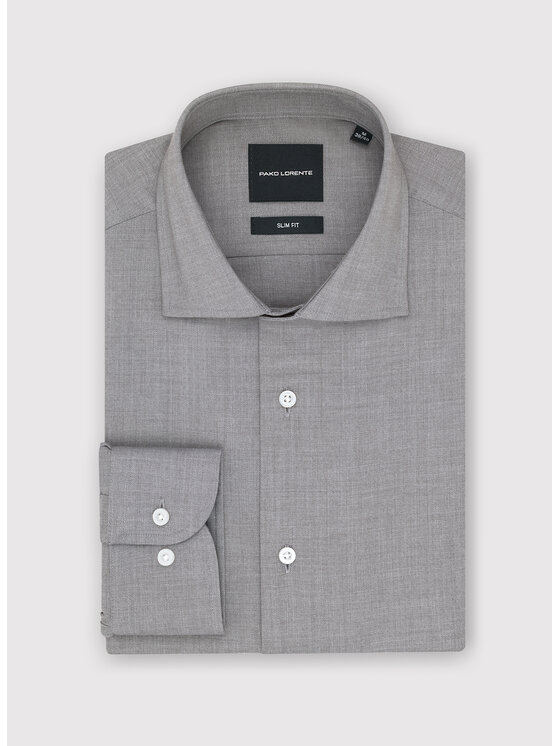 Pako Lorente Pako Lorente Koszula P25WF-1X-018 Szary Slim Fit