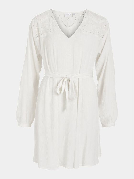Vila Vila Rochie de vară Mesa 14092006 Écru Loose Fit