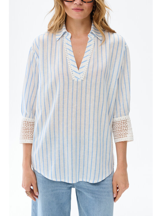 blue shadow blue shadow Koszula Rena Niebieski Regular Fit