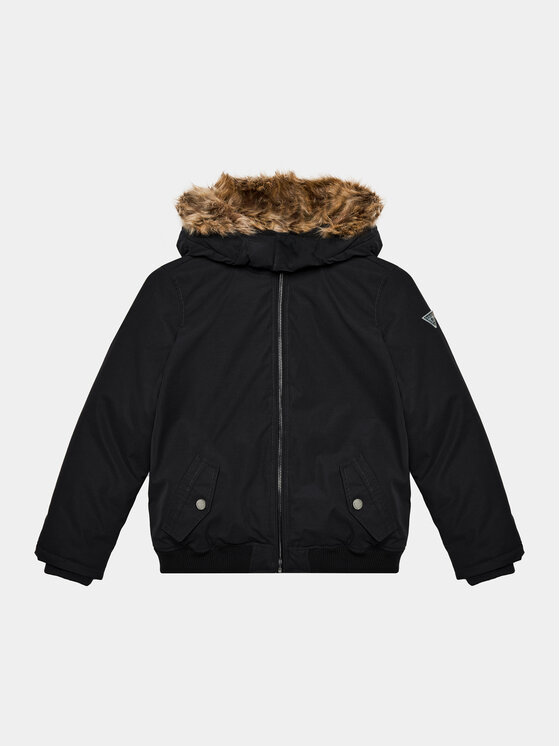 Guess Guess Demisezoninė striukė L3BL05 WFVK0 Juoda Regular Fit