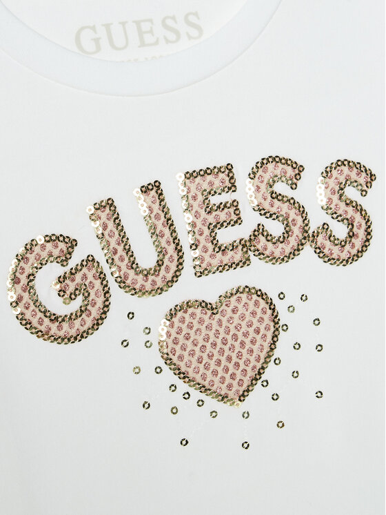 Guess Guess Komplekti kuuluvad t-särk ja seelik K5RG06 K6YW0 Valge Regular Fit
