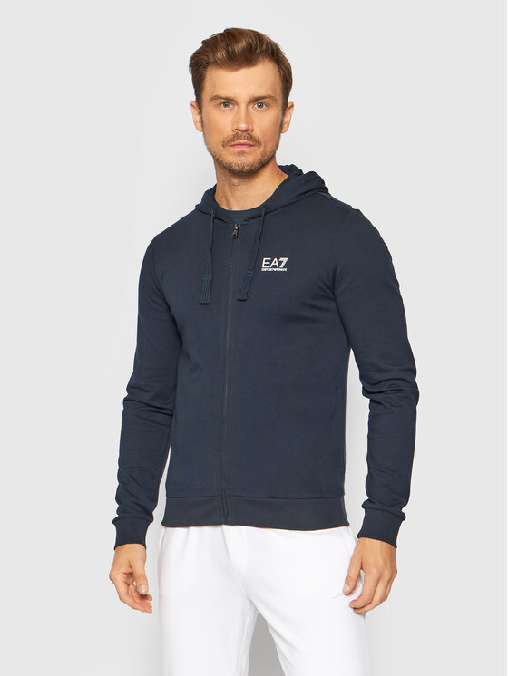 EA7 Emporio Armani Mikina 8NPM03 PJ05Z 1578 Tmavomodrá Regular Fit