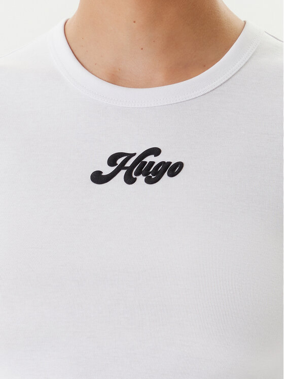 HUGO HUGO T-shirt Delanor_2 50539132 Bež Slim Fit
