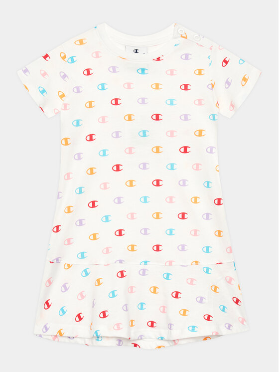 Champion Champion Kasdieninė suknelė 404687 Balta Regular Fit