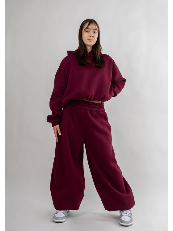 DKaren Sport DKaren Sport Dres B27 Bordowy Oversize