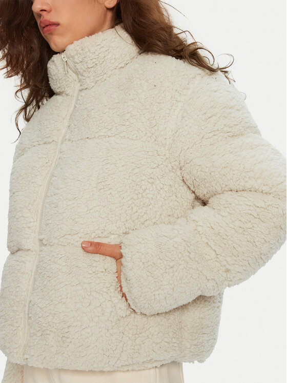 Brave Soul Brave Soul Пухено яке LJK-MICHELLINCRE Екрю Regular Fit