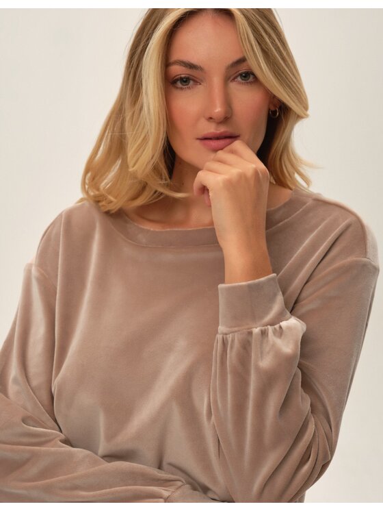 Esotiq Esotiq Piżama 42088 Beżowy Regular Fit