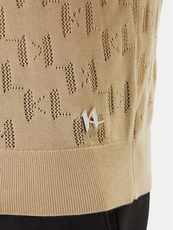 KARL LAGERFELD KARL LAGERFELD Polo 655005 562301 Beige Slim Fit