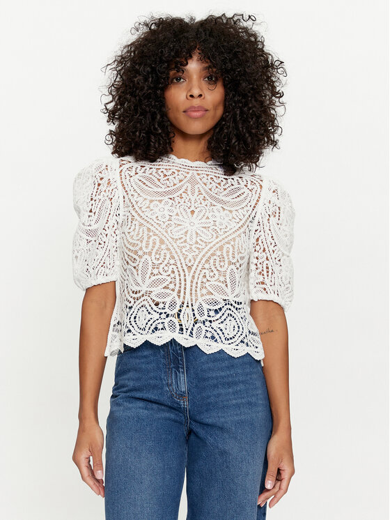 TWINSET TWINSET Halenka 241TP3491 Bílá Regular Fit