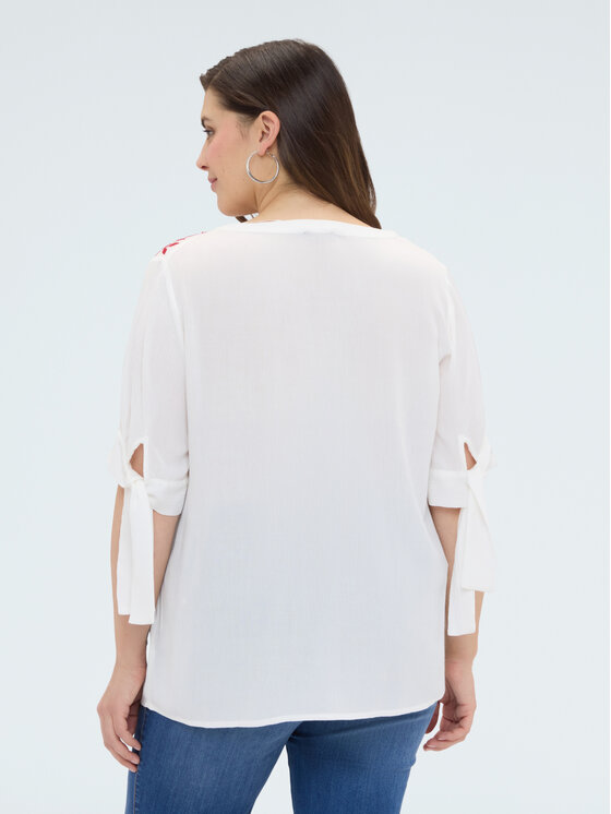 Fiorella Rubino Fiorella Rubino Blusa 5065T001475N0S1 Bianco A-Line Fit