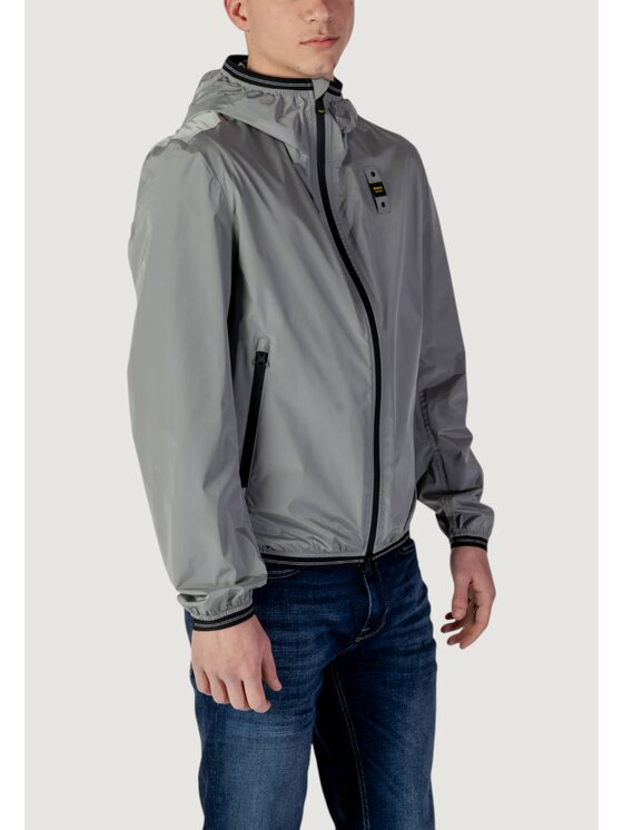 Blauer Blauer Μπουφάν δερμάτινο FARRIN Γκρι Regular Fit