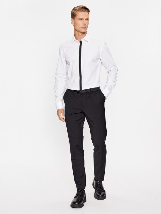 Hugo Hemd Keidi 50500966 Weiß Slim Fit | Modivo.de