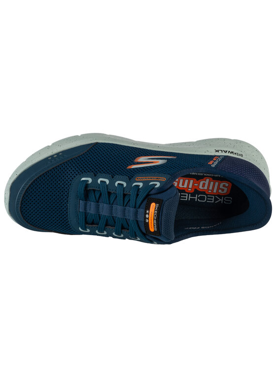 Skechers Skechers Buty do biegania Skechers Slip-Ins: Go Walk Flex - Waterproof Granatowy