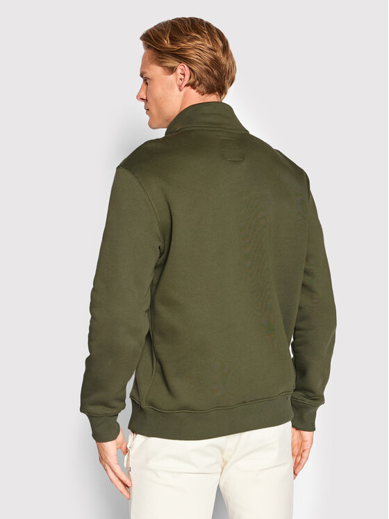 Alpha Industries Alpha Industries Majica dugih rukava Half Zip 108308 Zelena Regular Fit