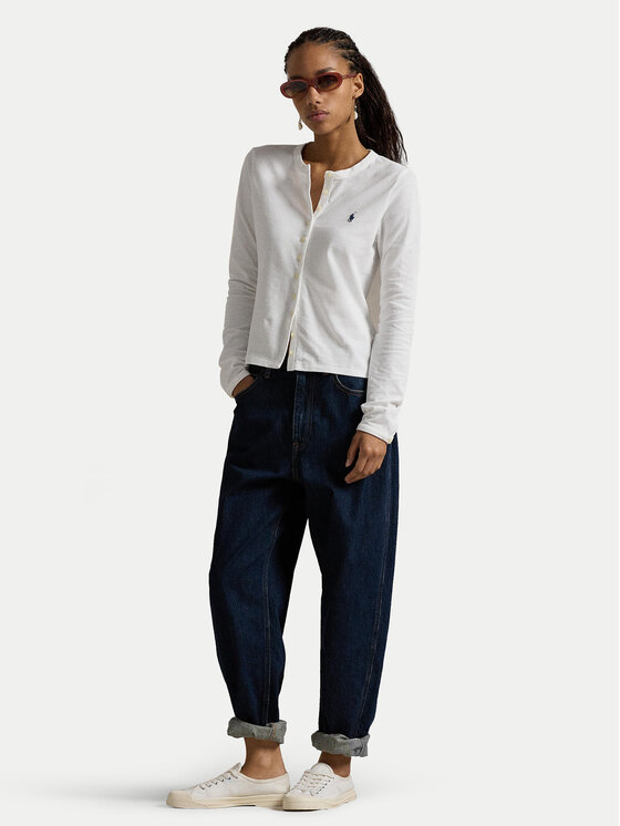 Polo Ralph Lauren Polo Ralph Lauren Kardigan 211941175004 Bijela Slim Fit