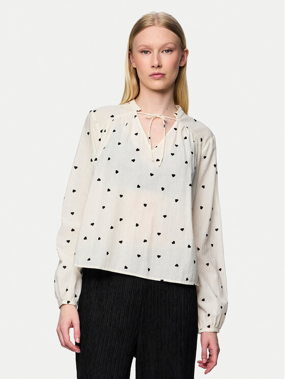 Pieces Pieces Palaidinė 17151639 Écru Regular Fit
