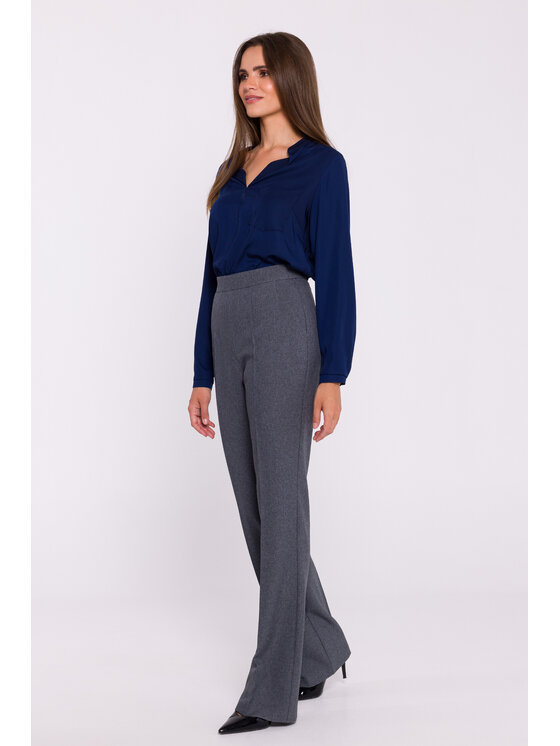 Stylove Stylove Bavlnené nohavice S371 Sivá Ladies Fit