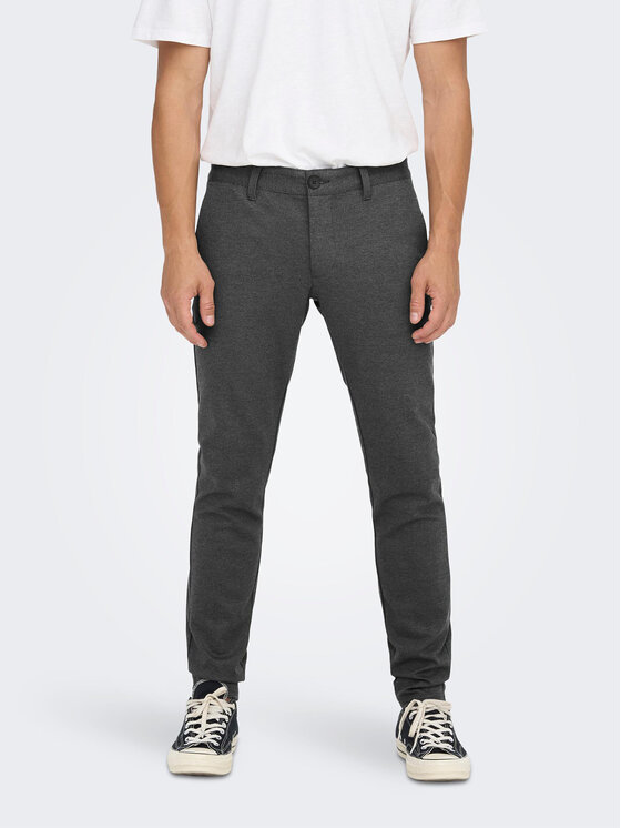 Only & Sons Only & Sons Chinosy 22022911 Szary Tapered Fit