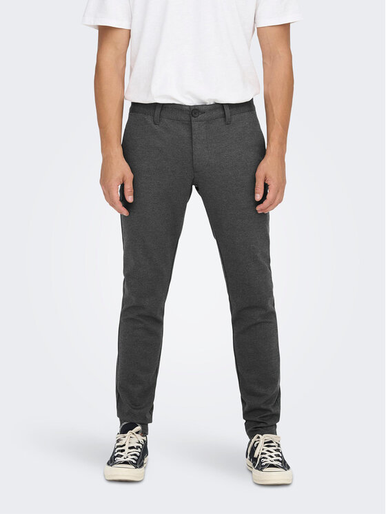 Only & Sons Čino bikses 22022911 Pelēks Tapered Fit