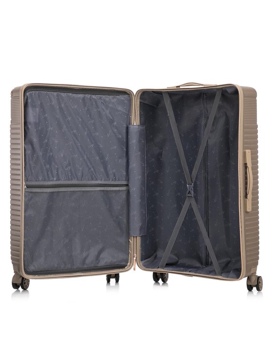 Semi Line Semi Line Голям куфар T5808-5 Златист