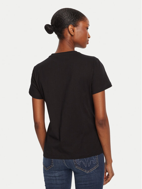 PINKO PINKO Marškinėliai Quentin 100535 A2RN Juoda Regular Fit