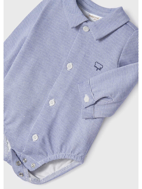 Body da neonato 2713 Blu Regular Fit