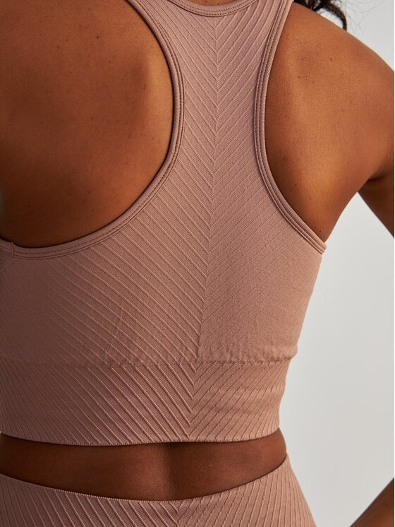 BeShaped BeShaped Biustonosz sportowy Bezszwowy Femme Force Różowy