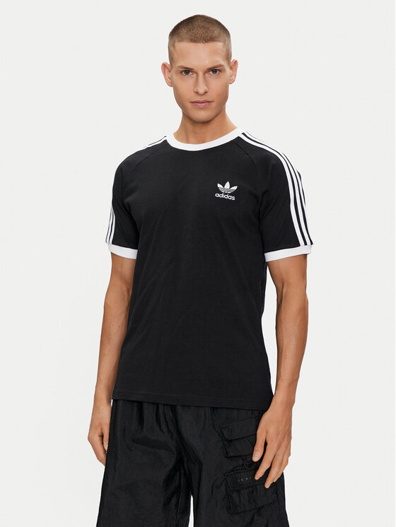 adidas adidas Póló Adicolor Classics 3-Stripes T-Shirt IA4845 Fekete Slim Fit