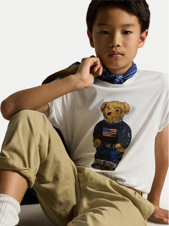 Polo Ralph Lauren Polo Ralph Lauren T-Shirt 323P00508001 Biały Regular Fit